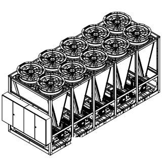 Eight shirts arranged on table in black, olive, grey, blue, white, red, mustard, and green.